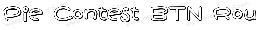 Pie Contest BTN Round Lt字体转换
